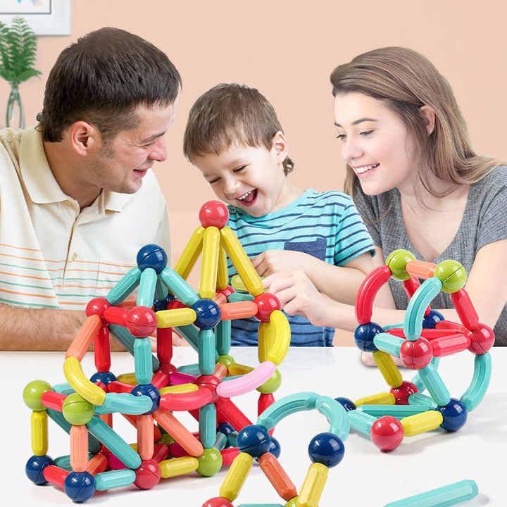 Magnetic Building Sticks & Balls Set for Kids